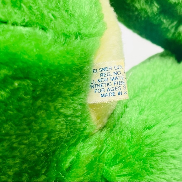 vintage green frog 80s croaking frog made in korea 11 inch - Picture 8 of 13